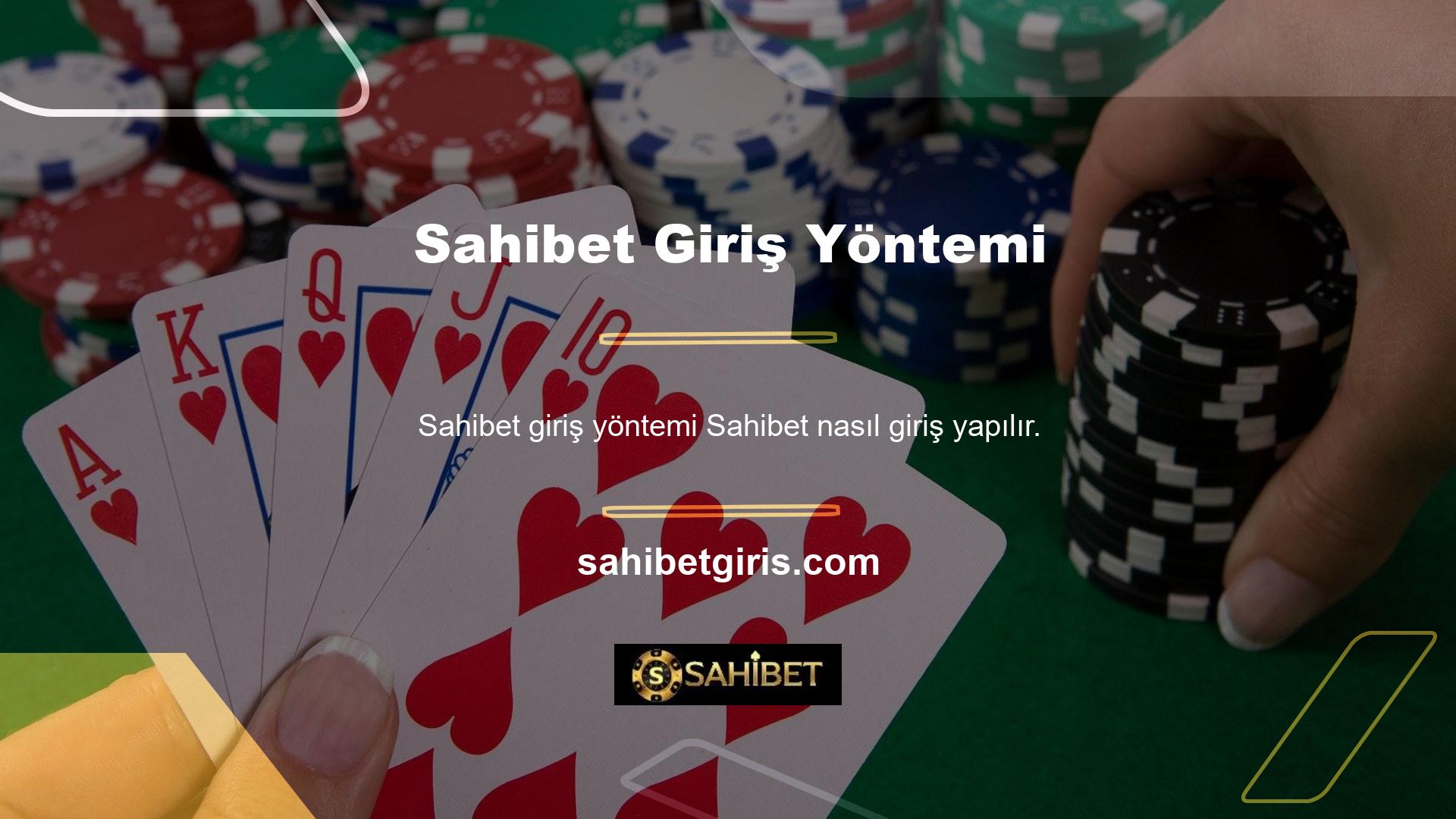 Sahibet nasıl giriş yapılır